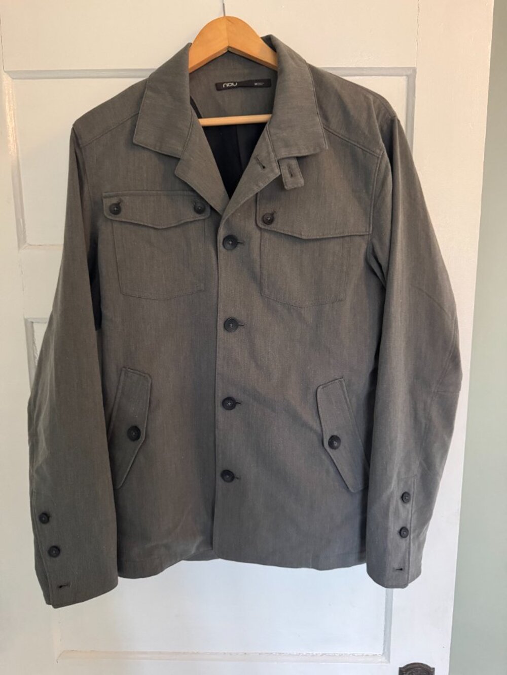 Nau Cycling Blazer Jacket Gray Size M